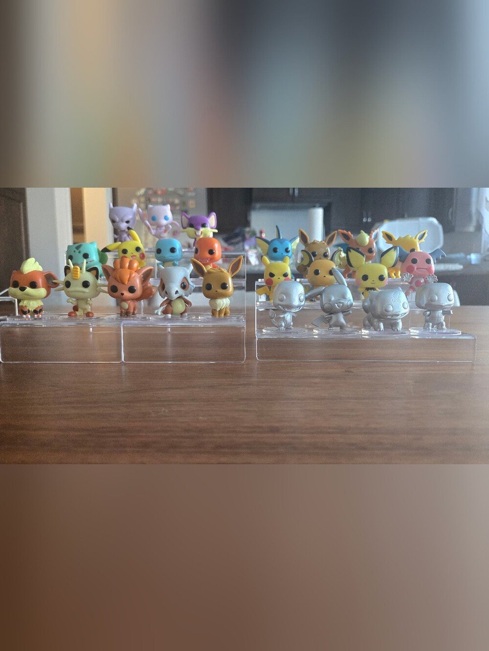 Mini Pokémon Funko Pop Vinyl Set - Eevee & Friends - Brown, Yellow, Blue